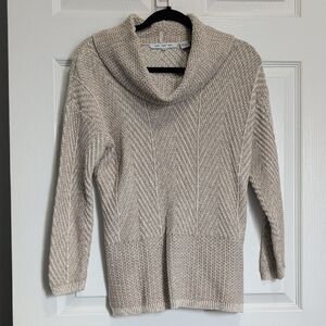Eight Eight Eight Cream Cowl Neck Sweater